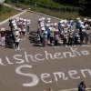 Акція на підтримку ув’язнених журналістів Романа Сущенка та Миколи Семени