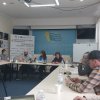 Майстер-клас воєнних журналістів Олександри Єфименко і Руслана Халапова у пресцентрі НСЖУ (16 травня 2023 року)